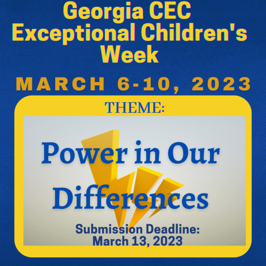 Georgia CEC Exceptional Children's Week